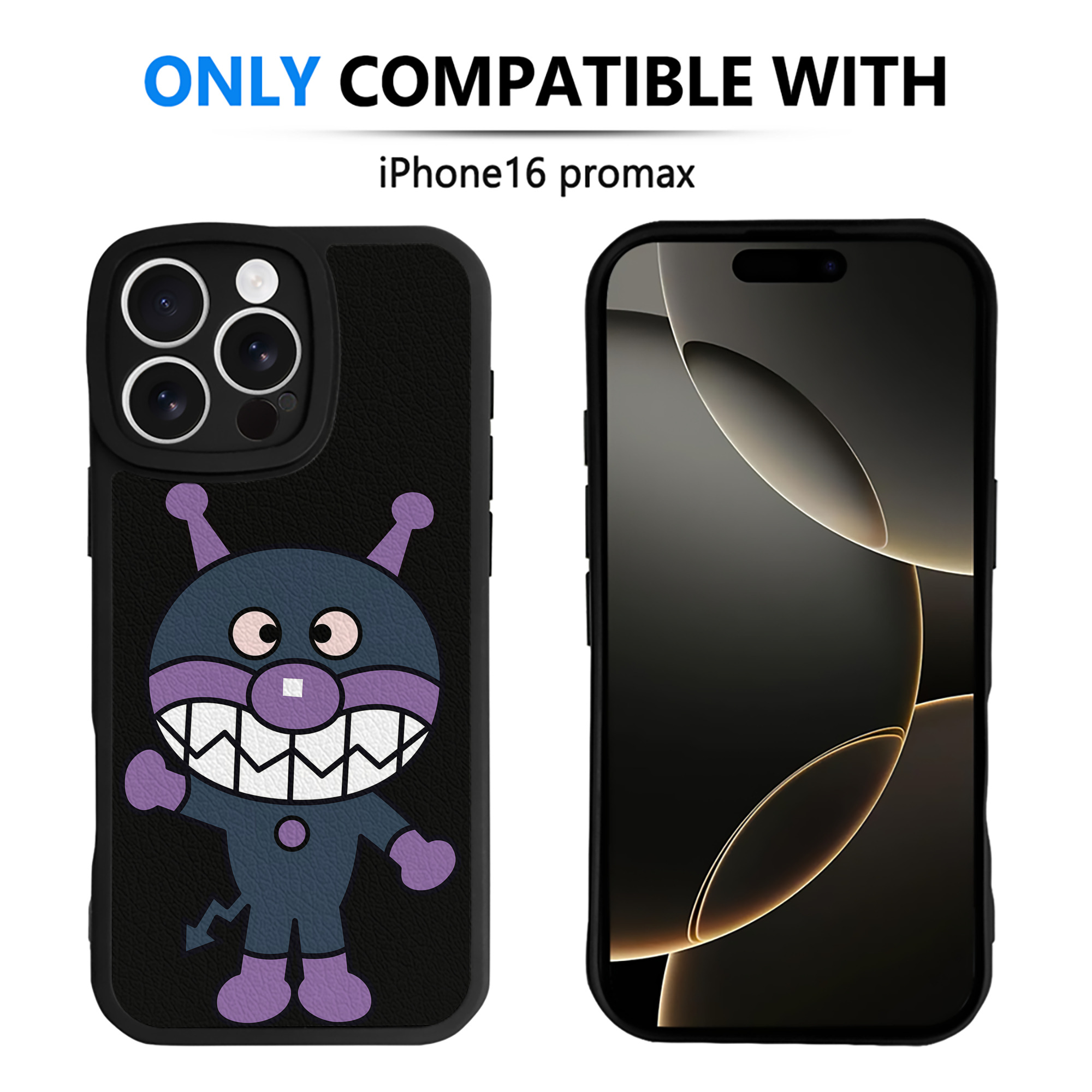 （画像用） アンパンマン Anpanman 【iPhone 16シリーズ対応】シリコンスマホケース（レザー調） 材質：シリコン